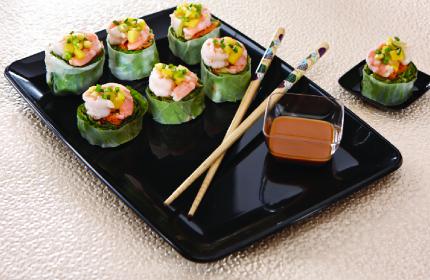 Black PP 8" x 11" Mozaïk® Rectangle Platter