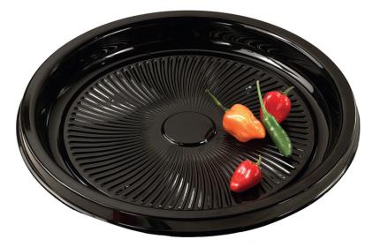 Black 16" Nova Plus Round Platter