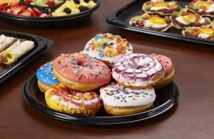 Black 12" Onyx Round Platter