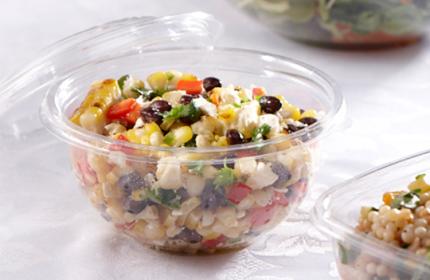 Clear 12 oz. Small Round Bowl with Clear Dome Lid