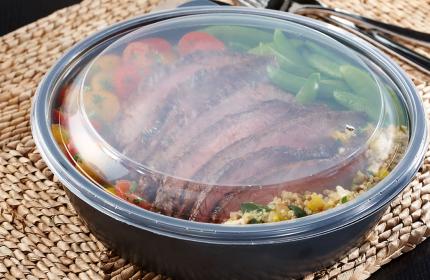 Clear Dome Lid for 32, 48 oz. Large Round Containers
