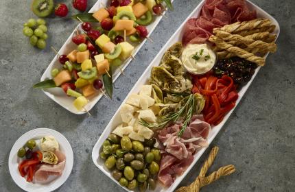 White PP 9" x 22" Mozaïk® Rectangle Platter 