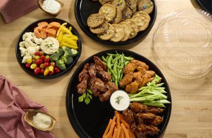 Black PP 12" SturdiWare® Round Platter