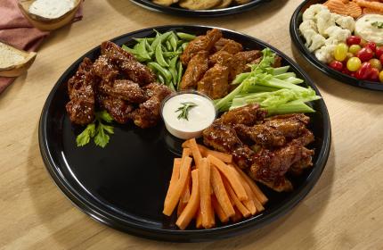 Black PP 18" SturdiWare® Round Platter