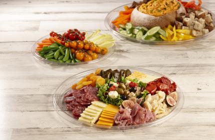 Clear 16" Onyx Round Platter