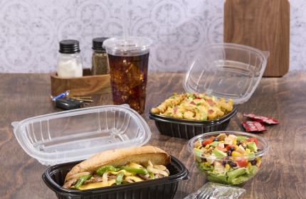 Classic Dual Color 6 x 9 Rectangle Hinged Container