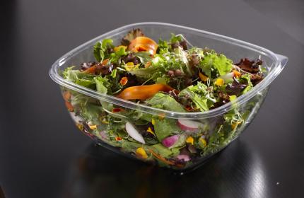 Clear 32 oz. Medium Square Bowl