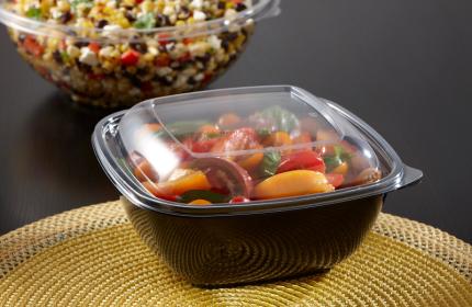Clear Dome Lid for 7.5” x 7.5” Medium Square Bowls