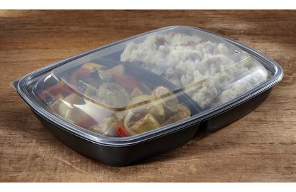 Clear Dome Lid for Medium Rectangle Containers