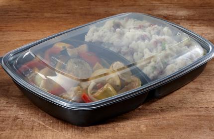 Clear Dome Lid for Medium Rectangle Containers
