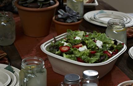Pulp Plus® 240 oz Square Bowl
