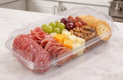 Clear 13.50" x 7.00" Hinged Container