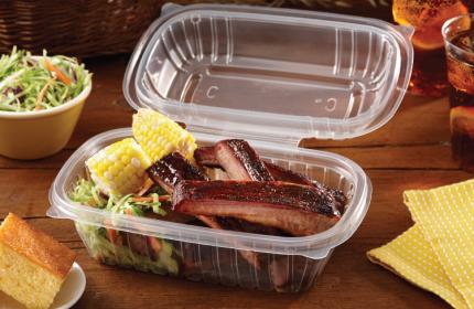 Classic Clear 6” x 9” Hinged Rectangle Container