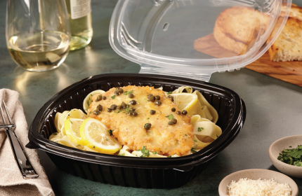 Classic Dual Color 8"x 8" Hinged Square Container