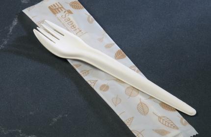 Natural Wrapped EcoEdge™ Paper Fork