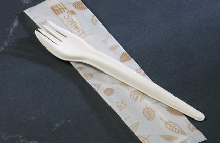 Natural Wrapped EcoEdge™ Paper Fork
