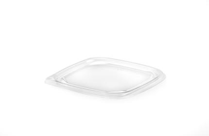 Clear SureStrip® Inside Lock Lid for Square Tubs 