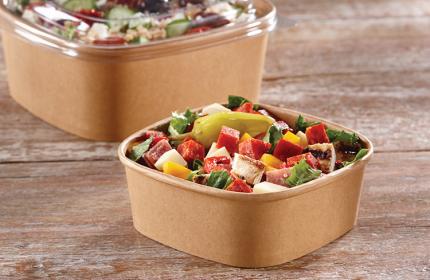 Kraft 12 oz. Paper Square Bowl