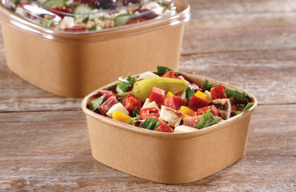 Kraft 12 oz. Paper Square Bowl