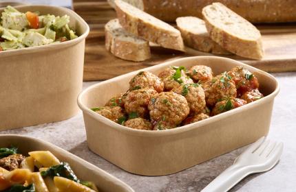 Kraft 16 oz. Paper Rectangle Bowl