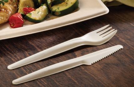 Natural 6” EcoEdge™ Paper Fork