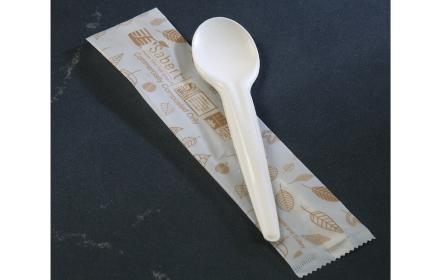 Individually Wrapped Paper Cutlery Spoon