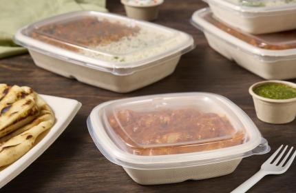 Clear Lid for 16 oz. Square Pulp Ultra® Container