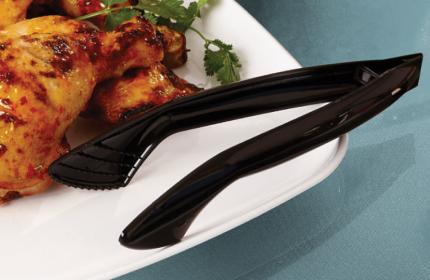 Black 9" Snap 'N Serve™ Serving Tong