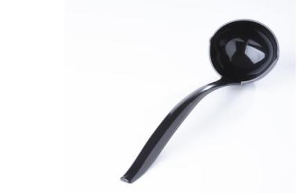 Black PP 4 oz. Serving Ladle