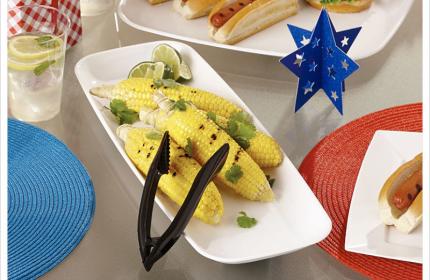 Black 6” Snap 'N Serve™ Serving Tong | Sabert