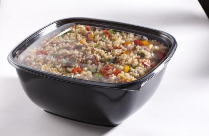 Clear Flat Lid for 320 oz. Square Bowls