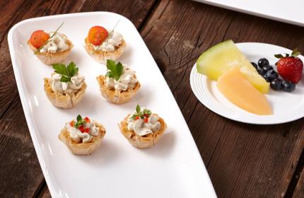 White PP 6.5" x 17.5" Mozaïk® Rectangle Platter 