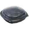 Deluxe Dual Color 10" x 10" Deep Base Square Hinged Container