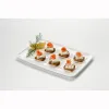 White PP 8" x 11" Mozaïk® Rectangle Platter 