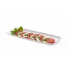White PP 6.5" x 17.5" Mozaïk® Rectangle Platter 