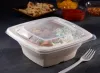 Clear PP Lid for 24, 28, 32 oz. Square Pulp Bowls