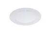 Clear 7.5" Round Plate with Clear Decorative Rings