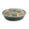 Clear Dome Lid for 18, 24, 32 oz. Medium Round Bowls and Containers
