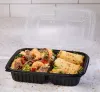 Classic Dual Color 8x11 2 Compartment Rectangle Hinged Container