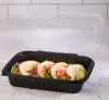 Classic Dual Color 8x11 Rectangle Hinged Container