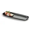 Black PP 6.5" x 17.5" Mozaïk® Rectangle Platter 