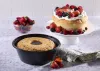 Black 8" CPET Angel Food Tray