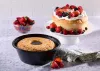 Black 8" CPET Angel Food Tray