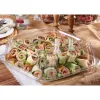 Clear 18” UltraStack® Square Platter with Clear 3” Dome Lid