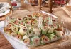 Clear 10.7” UltraStack® Square Platter with Clear 3” Dome Lid