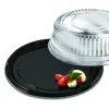 Black 12" Onyx Round Platter