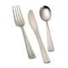 Bagged Cutlery Kit: Silver Look Fork, Knife and Spoon with Salt & Pepper and High Quality Napkin