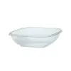 Clear 24 oz. Medium Square Bowl with Clear Dome Lid 