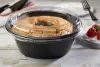 Black 8" CPET Angel Food Tray