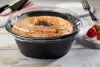 Black 8" CPET Angel Food Tray